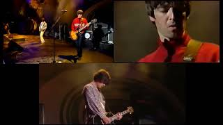 Oasis  Chdanagne Supernova  At Knebworth 110896 split Screen