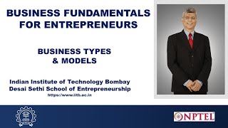 Week 10: Module 19: Part 2 - BUSINESS TYPES & MODELS