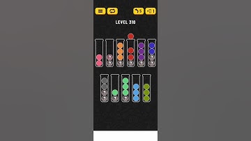 Ball sort puzzle. Level 310