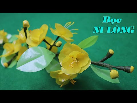 Video Làm hoa mai chưng ngày tết bằng túi nhựa - Craft Master - youtube