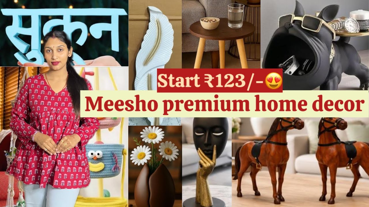 MEESHO BEST HOME DECOR ITEM HAUL😍 I start Rs.123/-🧸 #homedecor #meeshohaul 