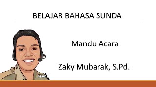 Mandu Acara | Bahasa Sunda | Kelas 8