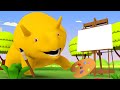 APPRENDRE LES FORMES Dino Le Dinosaure Dessin Animé éducatif Pour Enfants