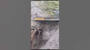 Road connecting T3 and T5 (which bypasses panthyal tunnel)washed off.NH Closed till futher clearance