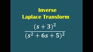 Celebrity Inverse Laplace Transform by Convolution Theorem for for finding  (s+3)^2/(s^2+6s+5)^2 Wealth