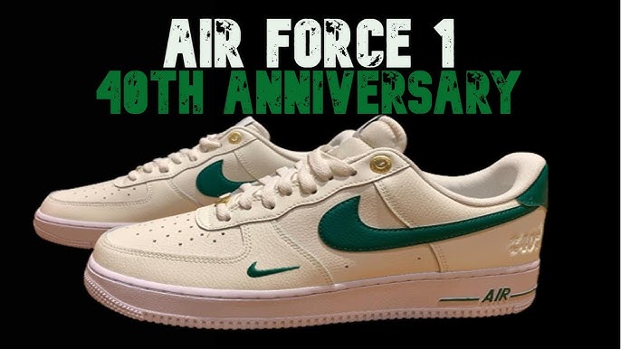 Nike Men's AIR FORCE 1 LOW MALACHITE 40th Anniversary Green