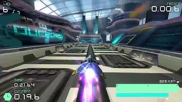 WipEout Pulse, Outpost 7 Black, Speed Lap (Phantom) - 20.27