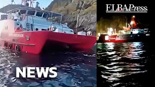 Nave oceanografica si incaglia sugli scogli dell’Elba