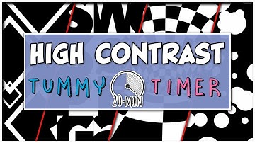 High Contrast – A Mesmerizing Journey | 20-Minute Tummy Timer for Infant Stimulation & Development