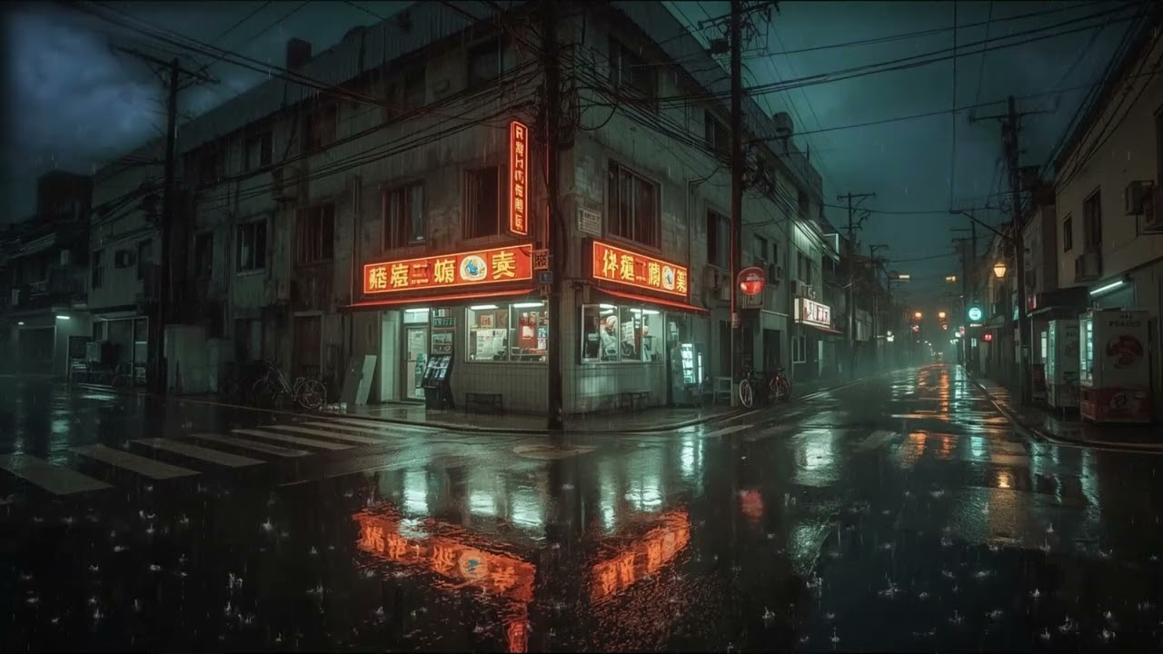 Tokyo After Midnight 🌙 Cozy Lofi Rainy Night in Tokyo