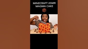 Minecraft ASMR - MAGMA CAKE  #asmr #ai #minecraft #minecraftasmr