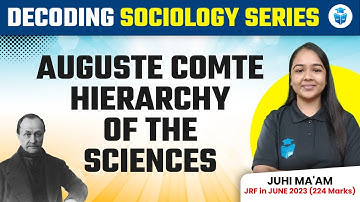 Auguste Comte | Hierarchy o the Science | UGC NET Sociology 2024 Decoding Series by Juhi Mam