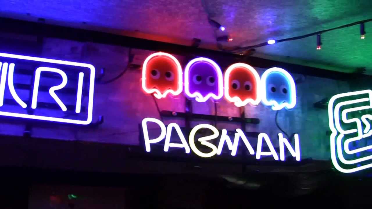 vidiot arcade arcade neon