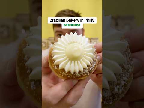 Flower Topped Donuts at this Brazilian Bakery 🇧🇷
