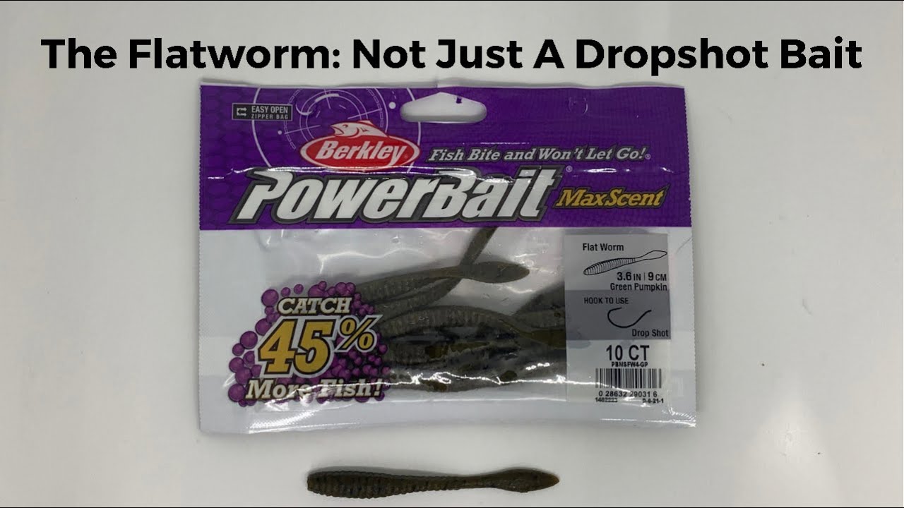 The Berkley Maxscent Flatworm is not just a dropshot bait! 