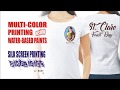 Multi-Color Printing using Water-Based Paints: Silk Screen Printing Simplified