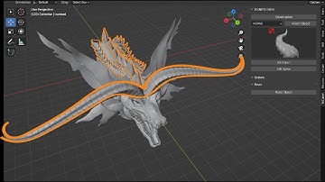 Easy way to create horns and scales in Blender (Sculpt to curve Addon v1.1)