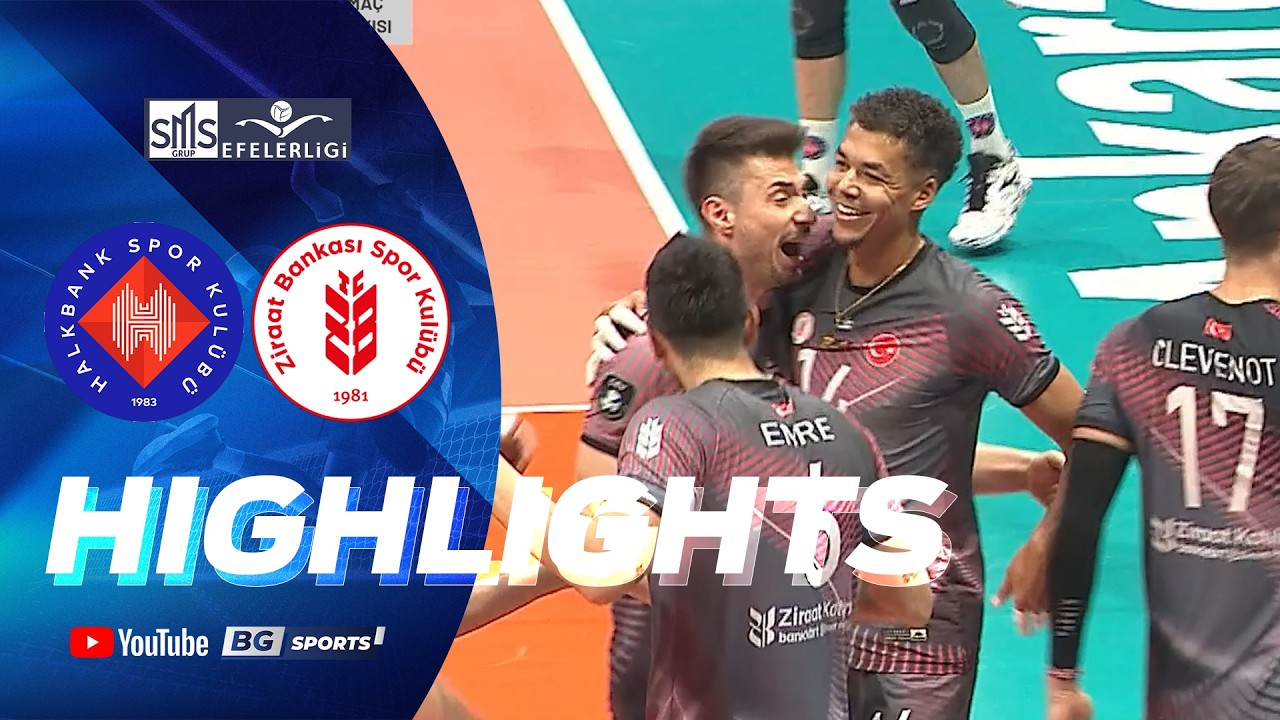 HIGHLIGHTS : Halkbank vs Zi̇raat Bankkart | SMS Grup Efeler Ligi 2025/26 | 08.03.26