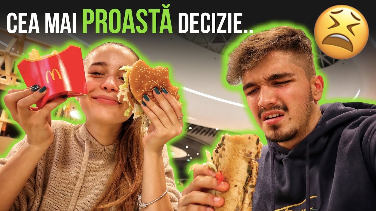 AM MANCAT VEGAN LA FASTFOOD PT 24h *RIP MUSCHI* - YouTube