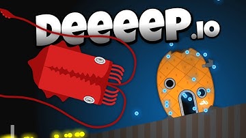 Deeeep.io - The Amazing Giant Squid! - New Animals! - Let