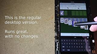 Runs On Librem 5, Day 1 - Solitaire