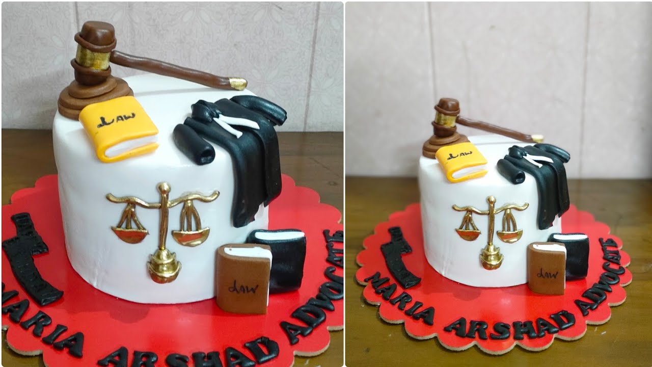 Advocate Theme Cake Tutorial Lawyer Theme Cake YouTube