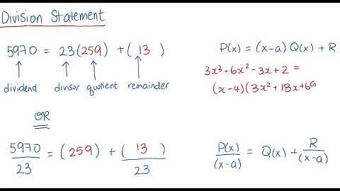 Pre-Calculus 12 - Remainder and Factor Theorem