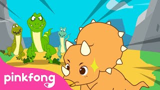 Динозавров Рассказы | Трицератопс с классными рогами | Мюзикл Сказки | Пинкфонг Песни для Детей