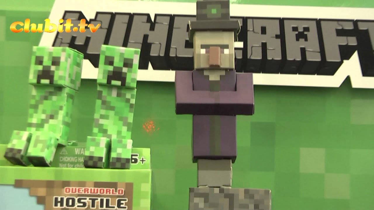 Minecraft Papercraft Overworld Hostile Mobs Unboxing 