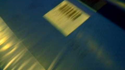 Print ghosting due to not drying before winding