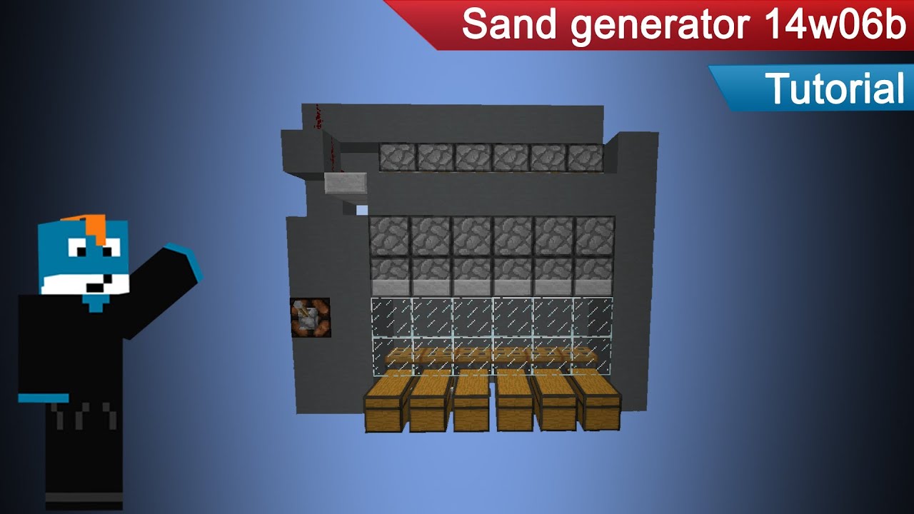 Minecraft Tutoriel : Générateur de sable - snapshot 14w06b (Attention fixé en 14w07b)