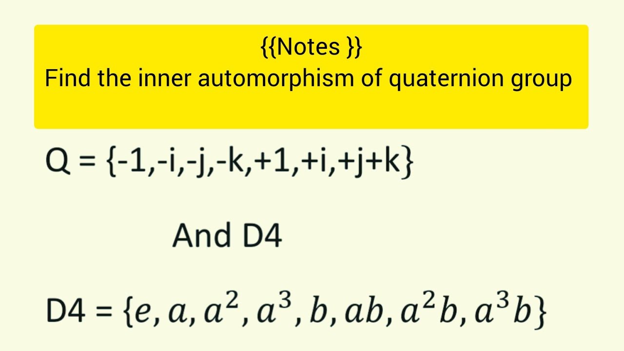 irreducible representation of quaternion group