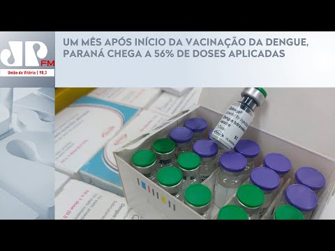 UM MÊS APÓS INÍCIO DA VACINAÇÃO DA DENGUE, PARANÁ CHEGA A 56% DE DOSES APLICADAS