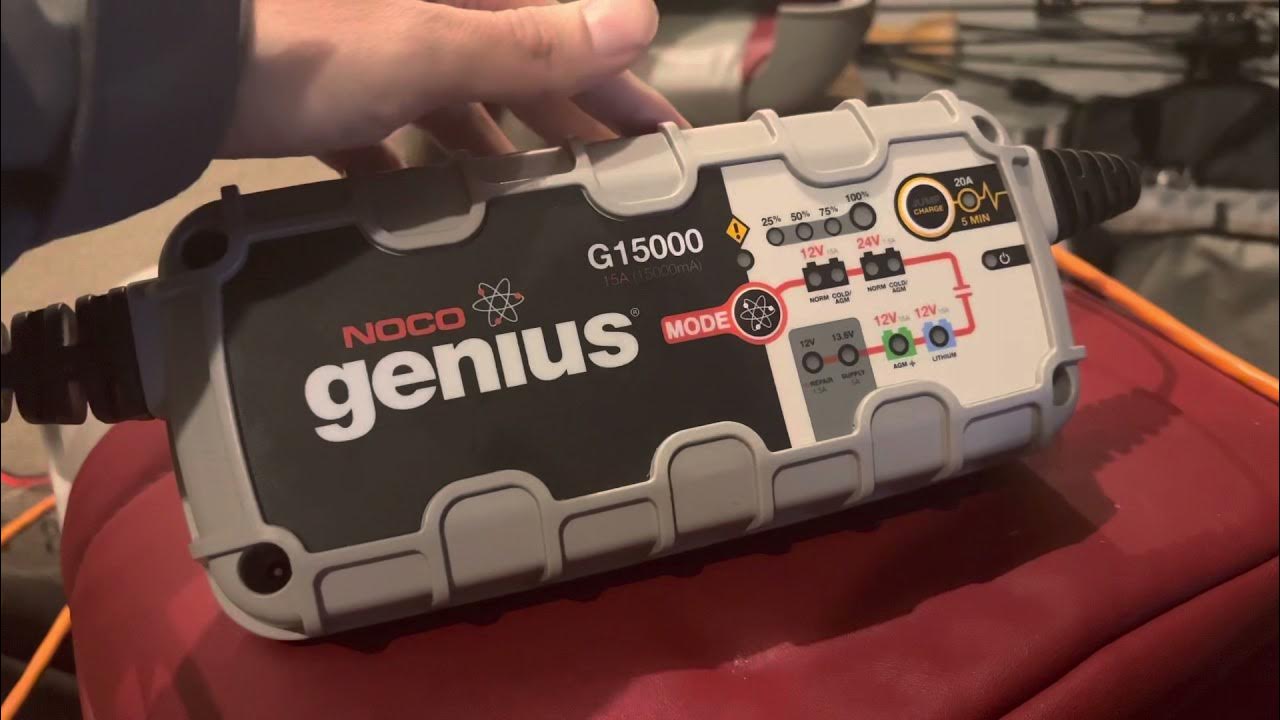 Onboard Boat Battery charger Noco Genius G15000 Review YouTube