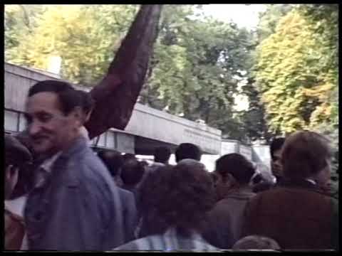 პირველი მიტინგი რუსთაველზე 1988 წლის ნოემბერი