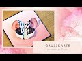 easy Origami Schmetterling Grußkarte ohne Stempel und Stanzen | einfache Falttechnik | ombré