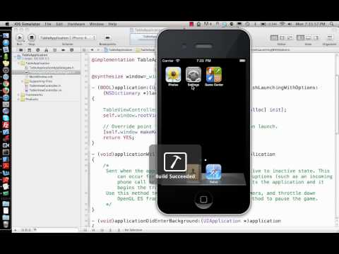 iPhone/iPad Tutorial & Lesson 14: UITableView Controller