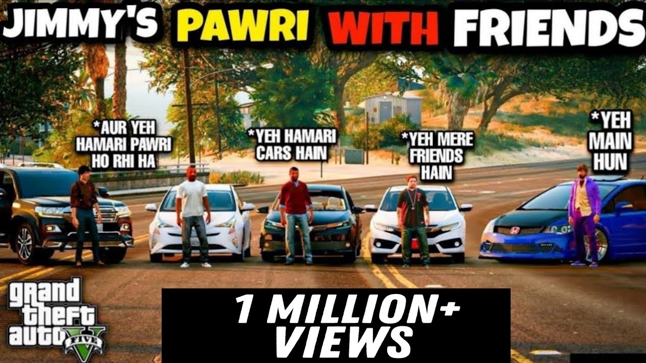 Jimmy's Pawri With Friends | GTA 5 | Real Life Mods 