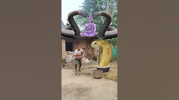 Power of Lord Shiva 😱 | Epic VFX Scene🐍| Cobra Miracle in Village #funny #snake #vfx #trendingshorts