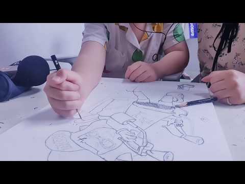 선생님과 초등학생 미술과외 <strong>ASMR</strong> art <strong>class</strong>