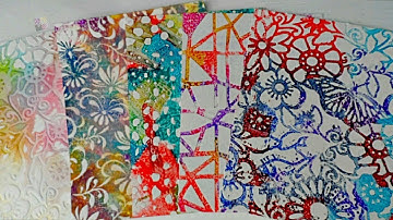 Dry Embossing with Stencils