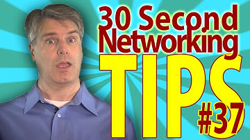 Pitch for Success 30 Second Networking Tip No 37