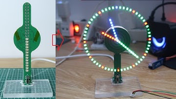 DIY Propeller LED Clock || Clock hologram