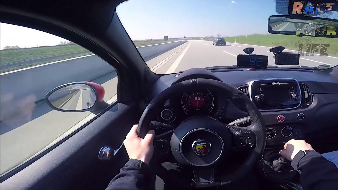 Abarth 595 Competizione 180cv (TOP SPEED) Sound new Record Monza