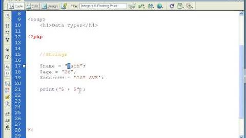 PHP Tutorial - The String Data Type