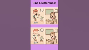 Find the 5 Differences in 30 Seconds! | Spot the Difference Game #shorts #ytshorts