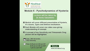 26 november  Module 6 - Case of Depression suppressed to Hysteria.