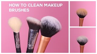How to clean makeup brushes/ spot products used 1. johnson's baby
shampoo ( it cleans the brushes w/o drying them) 2. royal brush
cleaning pad 3.99% al...