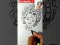 Unique krishna drawingkrishna  drawing very easy shorts krishna drawing viral short