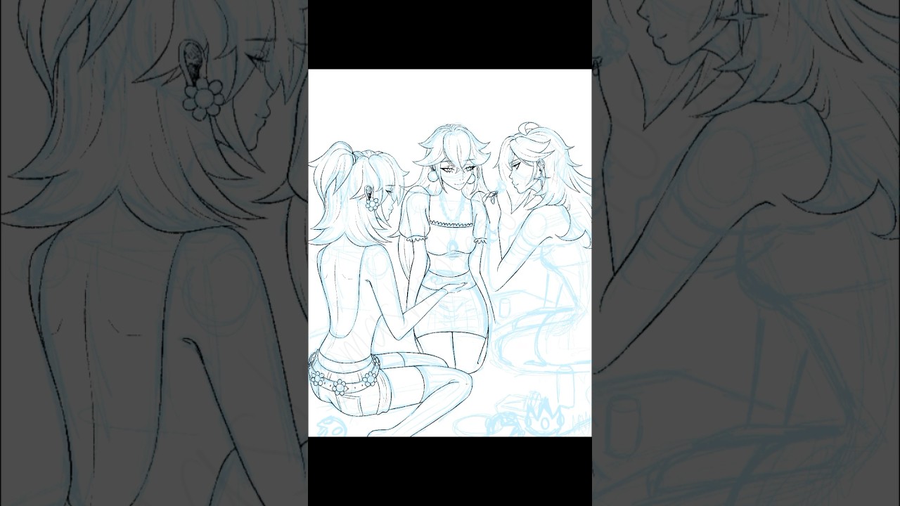 Peach, Rosalina and Daisy Speedpaint!🎀 